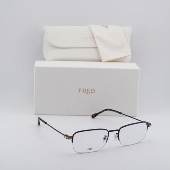 Fred FG50007U 002 Rectangle 56mm Eyeglasses - Black - Picture 6 of 10